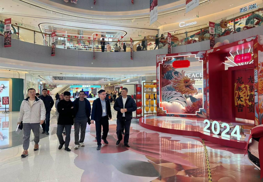 市永乐国际公司联合下属企业金禾公司赴霞浦“方圆荟”天悦时代广场开展2024年春节前消防工作和安全生产检查