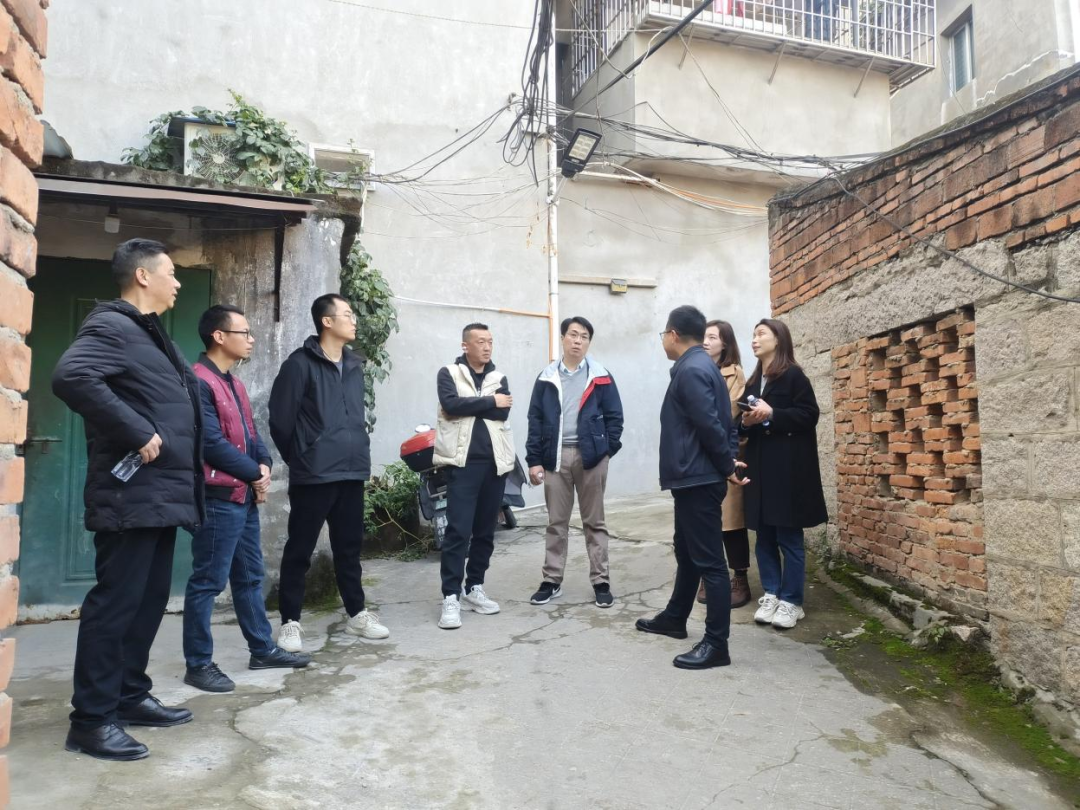市永乐国际公司领导赴闽东商业公司开展房屋安全加固施工情况及安全生产调研